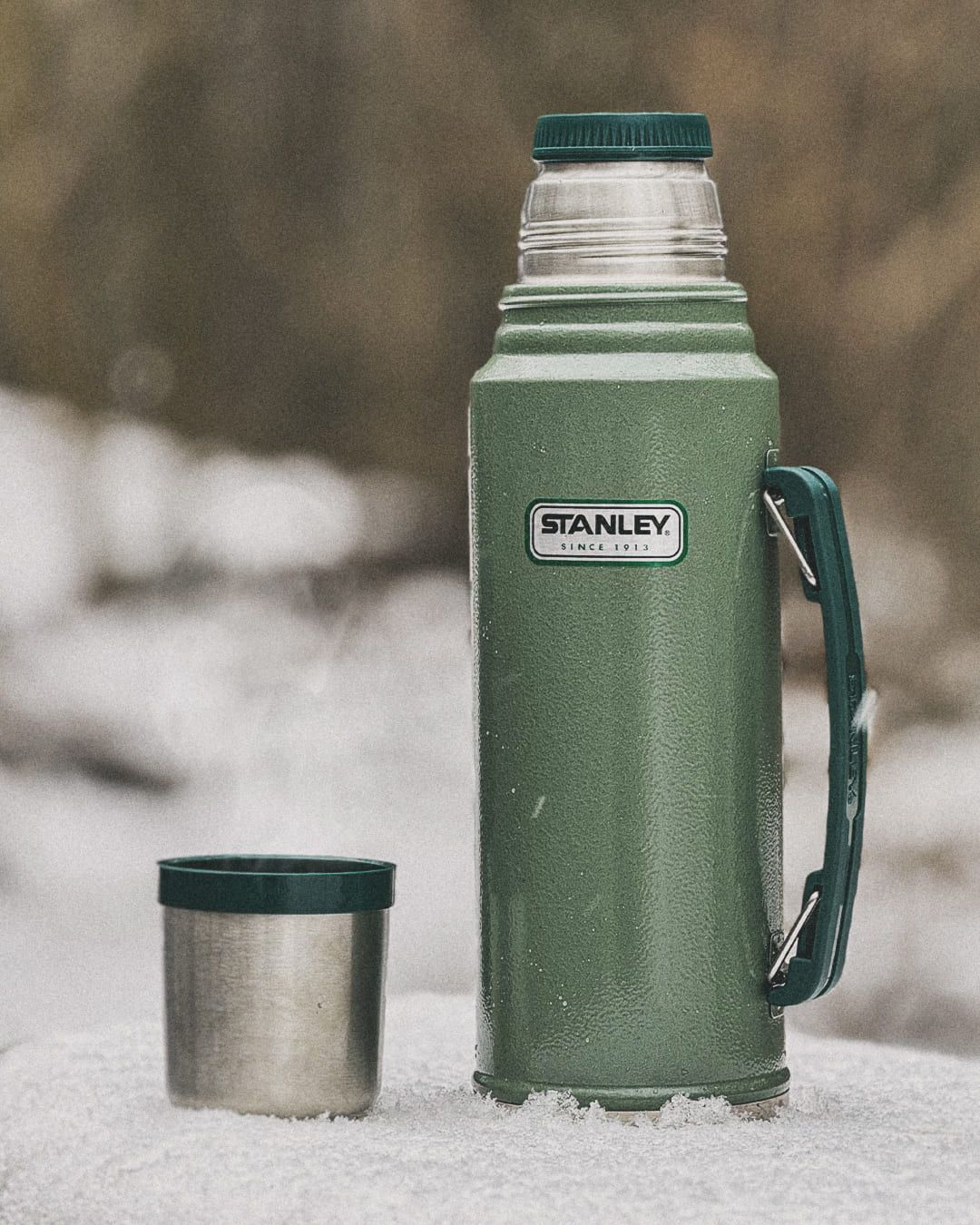 Термос Stanley Legendary Classic (1л), зеленый без гравировки &ndash; Tags UA