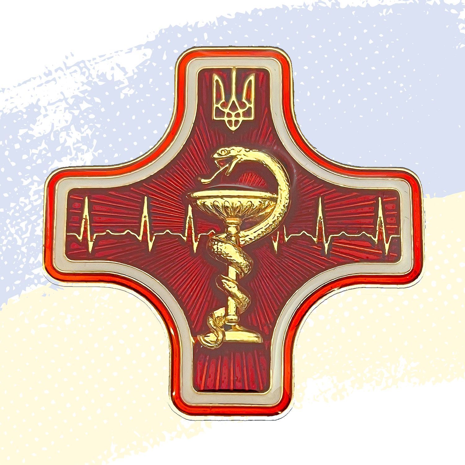 Награда &laquo;За спасенные жизни&raquo; позолота, с гравировкой &ndash; Tags UA